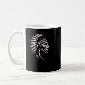 Seneca Indian Chief Sticker2 Kaffeetasse (Links)