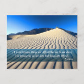 Seneca Inspiration Zitat "Dare" Postkarte (Vorderseite)