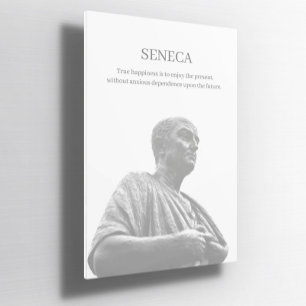 Seneca inspirierendes Zitat Poster