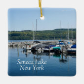 Seneca Lake in New York Keramikornament (Vorderseite)