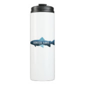 Seneca Lake New York Fish Thermosbecher (Vorderseite)