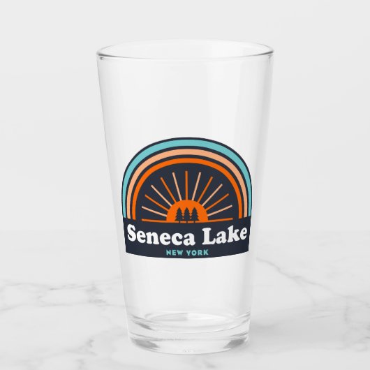 Seneca Lake New York Rainbow Glas (Vorderseite)