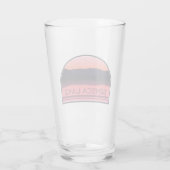 Seneca Lake New York Red Sunrise Glas (Rückseite)