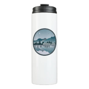 Seneca Lake New York Reflection Thermosbecher