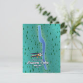 Seneca Lake, NYC-Seekarten (Stehend Vorderseite)