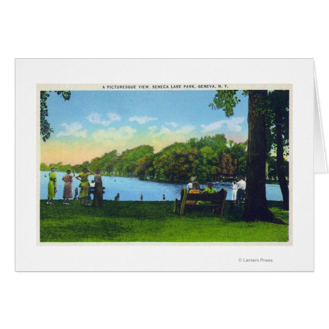 Seneca Lake Park Scene (Vorderseite (Horizontal))