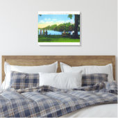 Seneca Lake Park Scene Leinwanddruck (Insitu (Schlafzimmer))