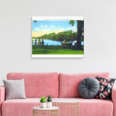 Seneca Lake Park Scene Leinwanddruck (Insitu (Wohnzimmer))