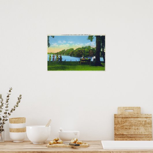 Seneca Lake Park Scene Poster (Küche)