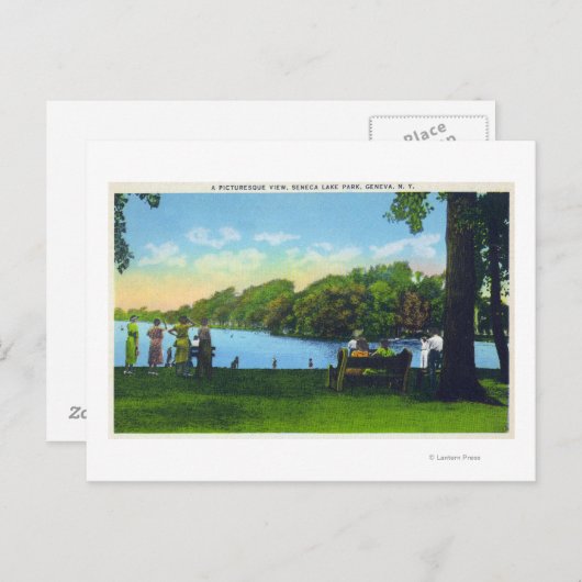 Seneca Lake Park Scene Postkarte (Vorne/Hinten)