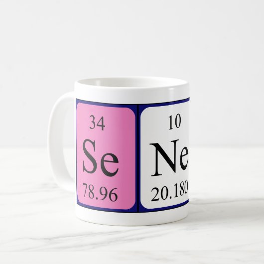 Seneca Periodenname Tasse (Vorderseite Links)