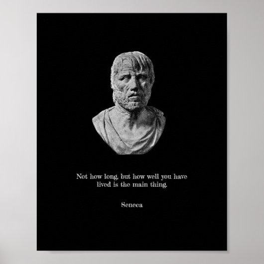 Seneca Poster - Stoische Philosophie (Vorne)