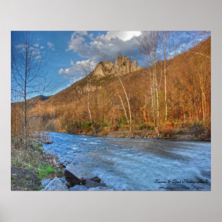 Seneca Rocks HDR. Poster