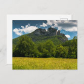 Seneca Rocks im Sommer, West Virginia Postkarte (Vorne/Hinten)