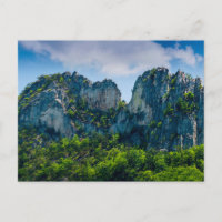 Seneca Rocks im Sommer, West Virginia