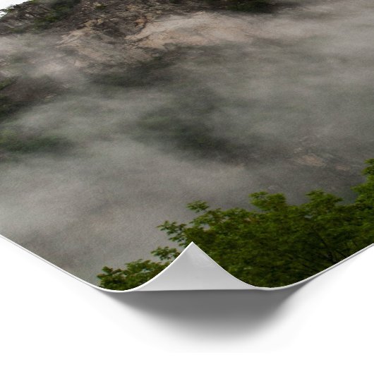 Seneca Rocks in Cloud, West Virginia. Poster (Ecke)