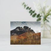 Seneca Rocks in Herbst, West Virginia Postkarte (Stehend Vorderseite)