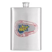 Seneca Rocks Klettern Carabiner Flachmann (Vorderseite)