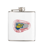 Seneca Rocks Klettern Carabiner Flachmann (Vorderseite)