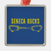 Seneca Rocks Klettern Quickziehung Ornament Aus Metall (Vorne)
