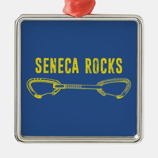 Seneca Rocks Klettern Quickziehung Ornament Aus Metall (Vorne)
