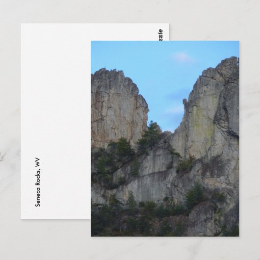 Seneca Rocks Postkarte (Vorne/Hinten)