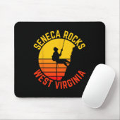 Seneca Rocks West Virginia Felsenklettern Retro-Kl Mousepad (Mit Mouse)