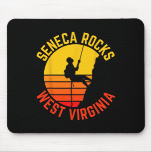 Seneca Rocks West Virginia Felsenklettern Retro-Kl Mousepad