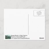 Seneca schaukelt West- VirginiaFoto-Postkarten Postkarte (Rückseite)