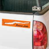 Seneca See, NY Diagramm Autoaufkleber (Auf Lkw)