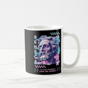 Seneca Stoic Philosophy Retro 2000s Pastel Vaporwa Kaffeetasse