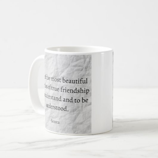 Seneca Stoic Quote Tasse (Vorderseite Links)