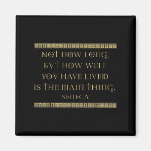 Seneca Stoicismus Inspiration Zitate Memento Mori Magnet