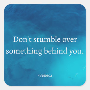 Seneca Stoiker Zitat Aufkleber