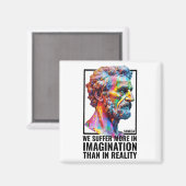 Seneca überdenkt Quotenstoikismus Moderner Stoiker Magnet (Vorderseite/Rückseite)