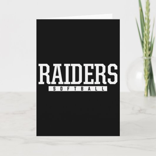 Seneca Valley Raiders Softball HS Karte (Vorderseite)