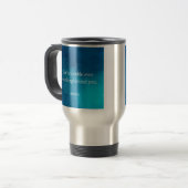 Seneca: Vorwärts fokussieren, nicht auf Vergangenh Reisebecher (Vorderseite Links)