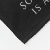 Seneca Zitat "Akt of Courage" Stoicismus Fleecedecke (Ecke)