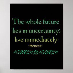 Seneca Zitat Live sofort Stoic Weisheit Philoso Poster