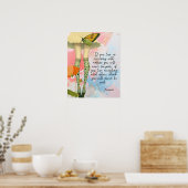 Seneca Zitat Whimsical Modern Collage Poster (Küche)