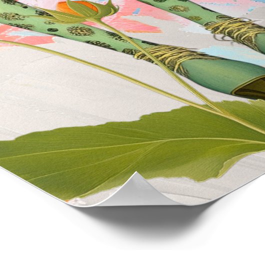 Seneca Zitat Whimsical Modern Collage Poster (Ecke)