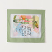 Seneca Zitat Whimsical Modern Collage Wandteppich (Vorderseite (Horizontal))