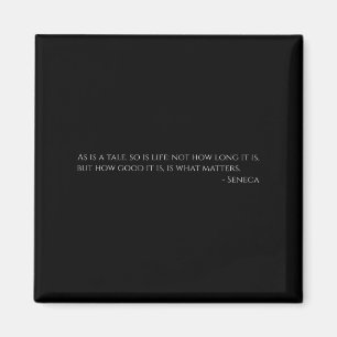 Seneca Zitat zum Leben - Altes Rom - Stoiker Philo Magnet