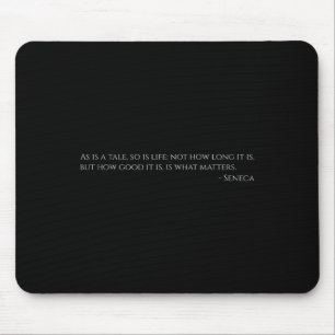 Seneca Zitat zum Leben - Altes Rom - Stoiker Philo Mousepad