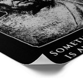 Seneca-Zitat zum "Mut-Akt" Poster (Ecke)