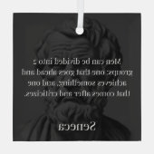 Senecas Division: Die Tore und die Kritiker Ornament Aus Glas (Rückseite)