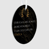 Senecas Erkenntnis: Ängste im Vergleich zu realen Ornament (Vorderseite)