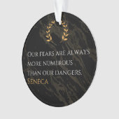 Senecas Erkenntnis: Ängste im Vergleich zu realen Ornament (Vorderseite)