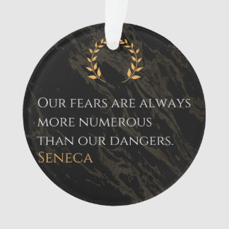 Senecas Erkenntnis: Ängste im Vergleich zu realen  Ornament