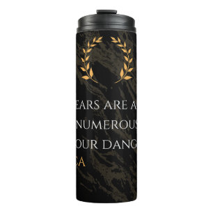 Senecas Erkenntnis: Ängste im Vergleich zu realen Thermosbecher